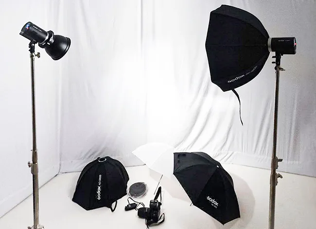 Sesión de fotografía en estudio