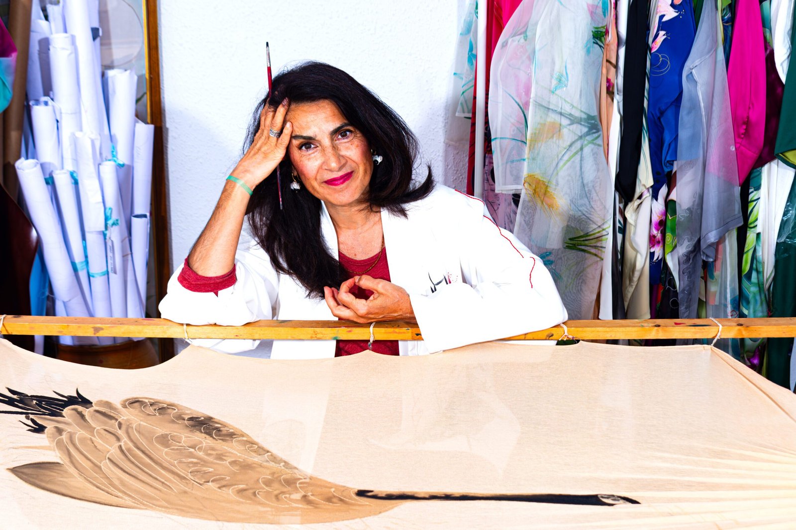 Retrato de Genoveva Hita, creadora textil