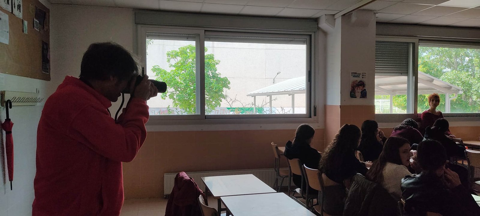 Haciendo las fotos