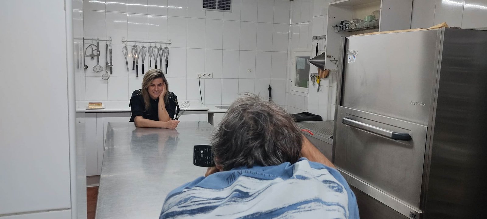 Haciendo las fotos