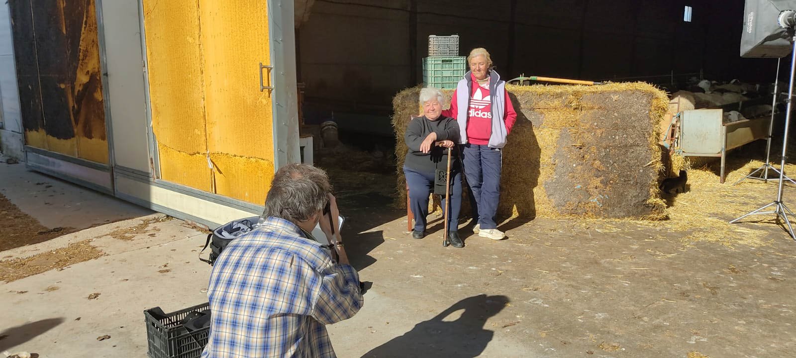 Haciendo las fotos
