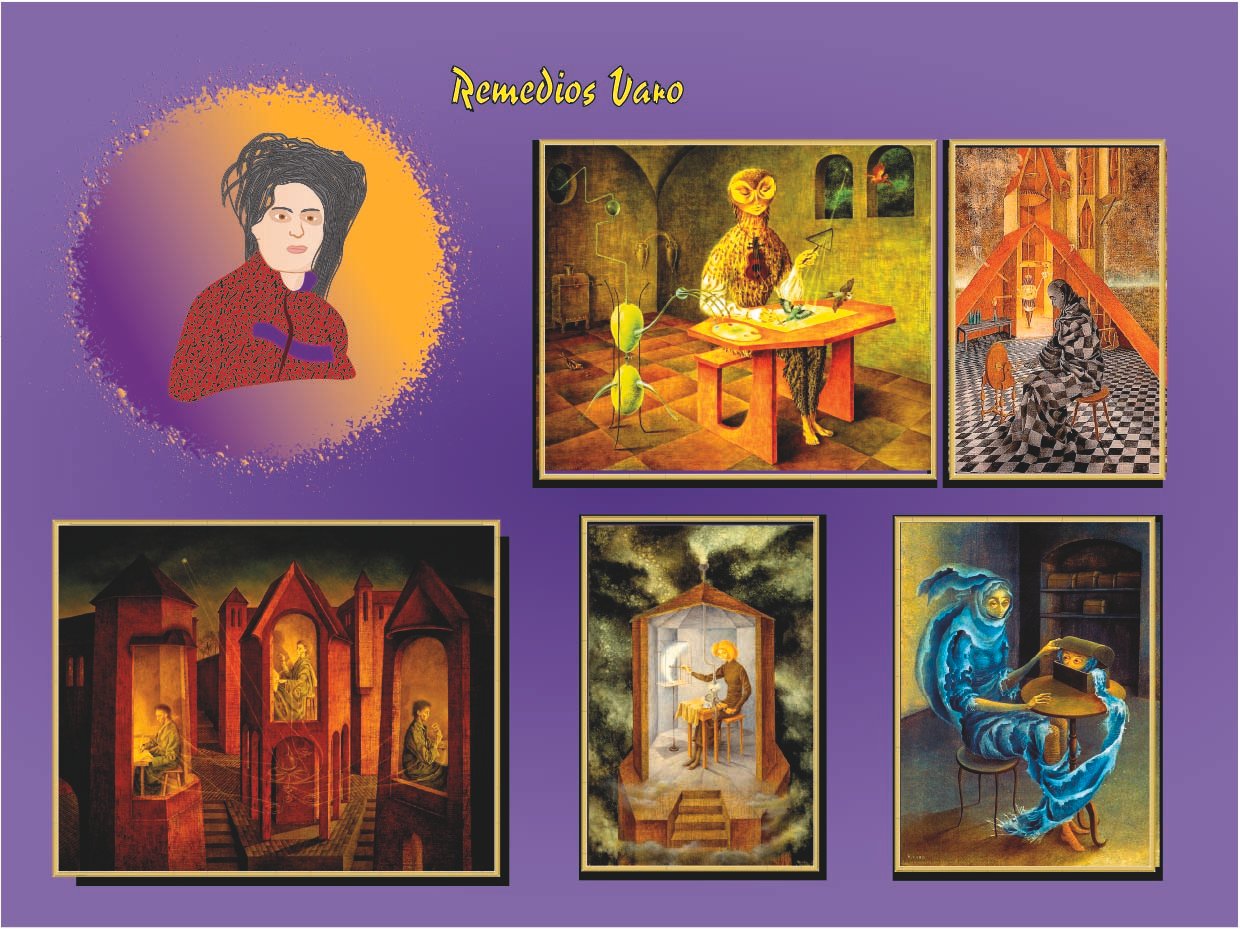 Retrato ilustrado de Remedios Varo