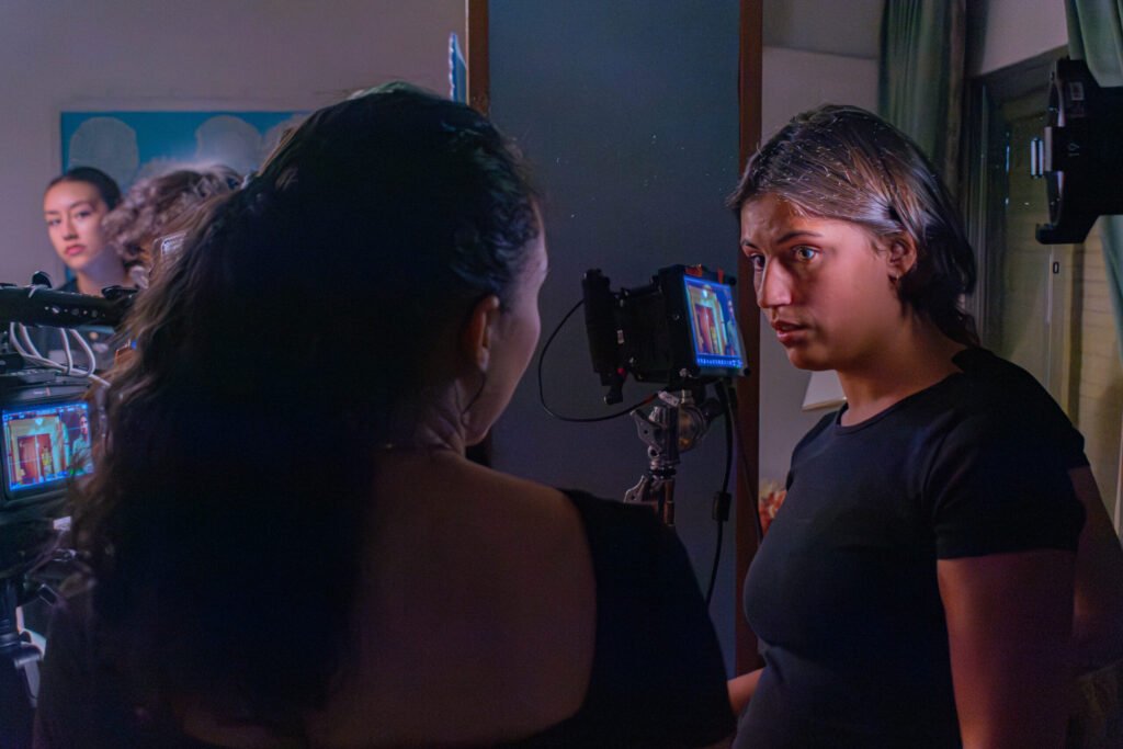 Rodaje del cortometraje Una cena más