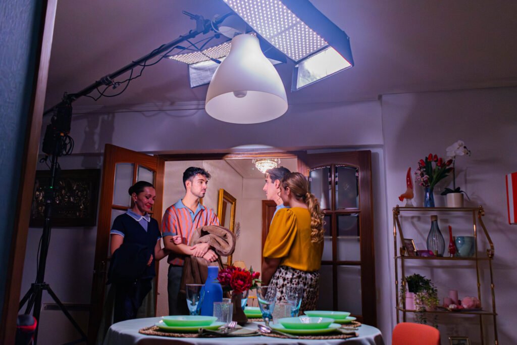 Rodaje del cortometraje Una cena más