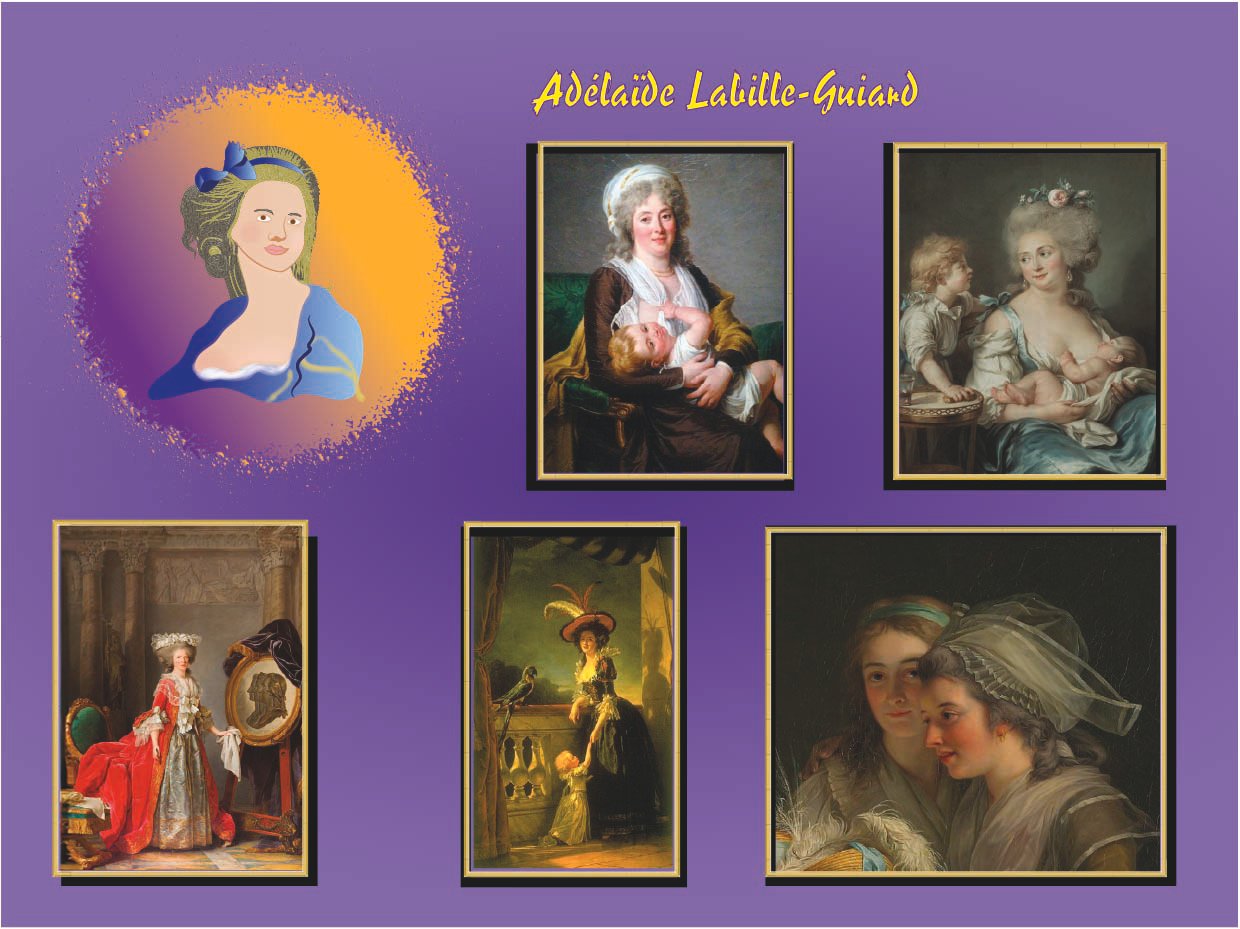 Retrato ilustrado de Adélaïde Labille-Guiard, retratista francesa del Neoclasicismo