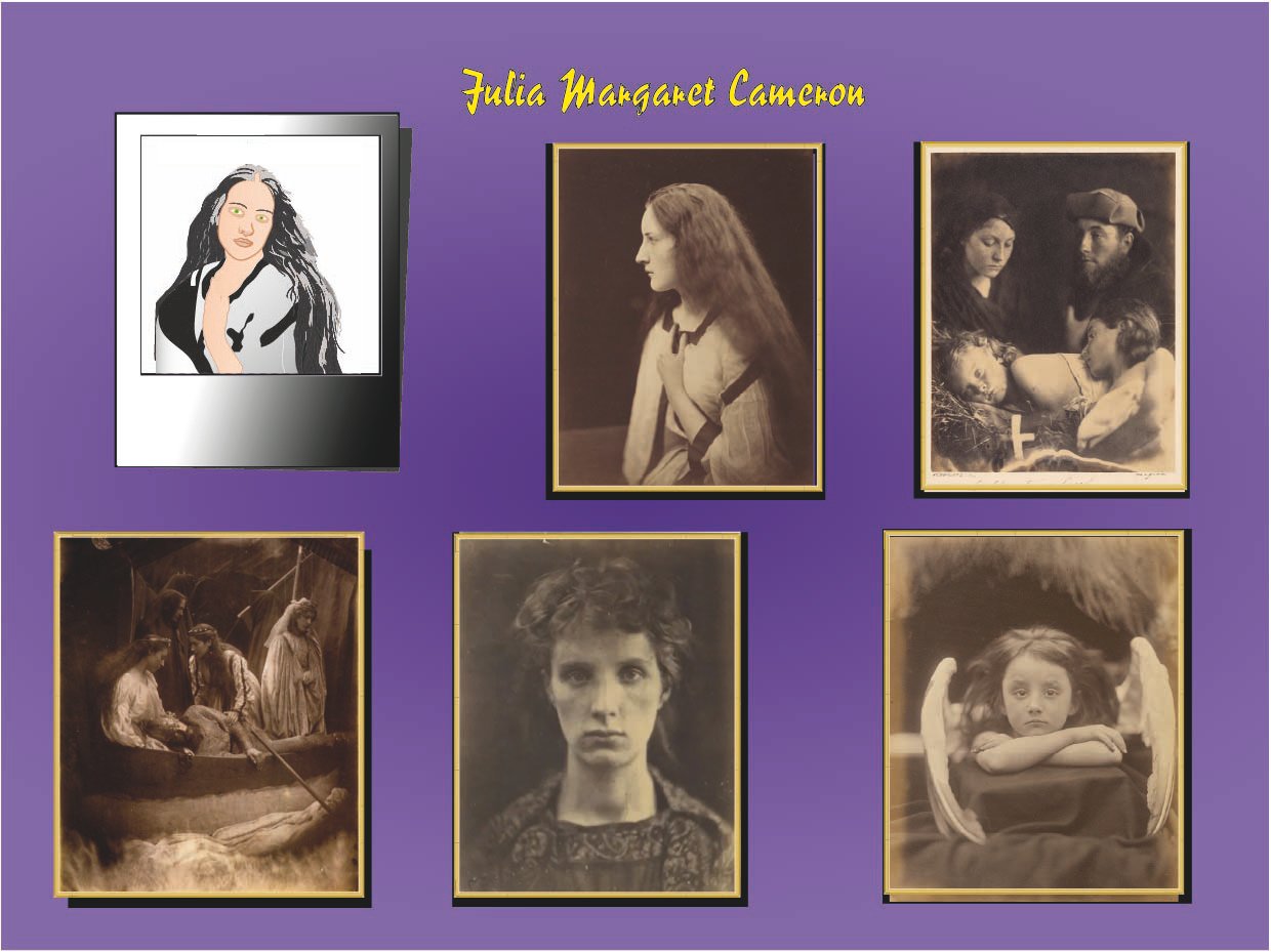 Retrato ilustrado de Julia Margaret Cameron