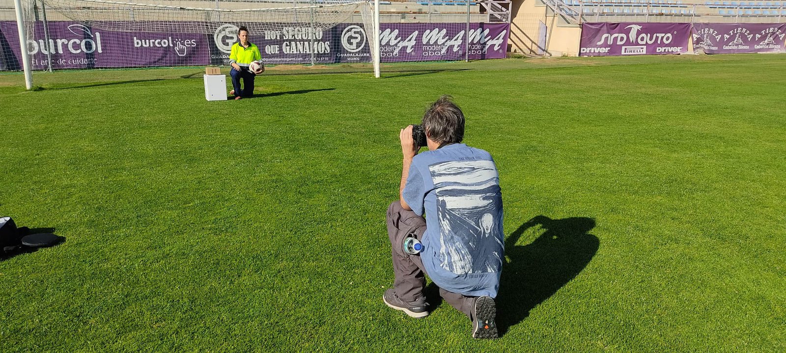 Haciendo las fotos