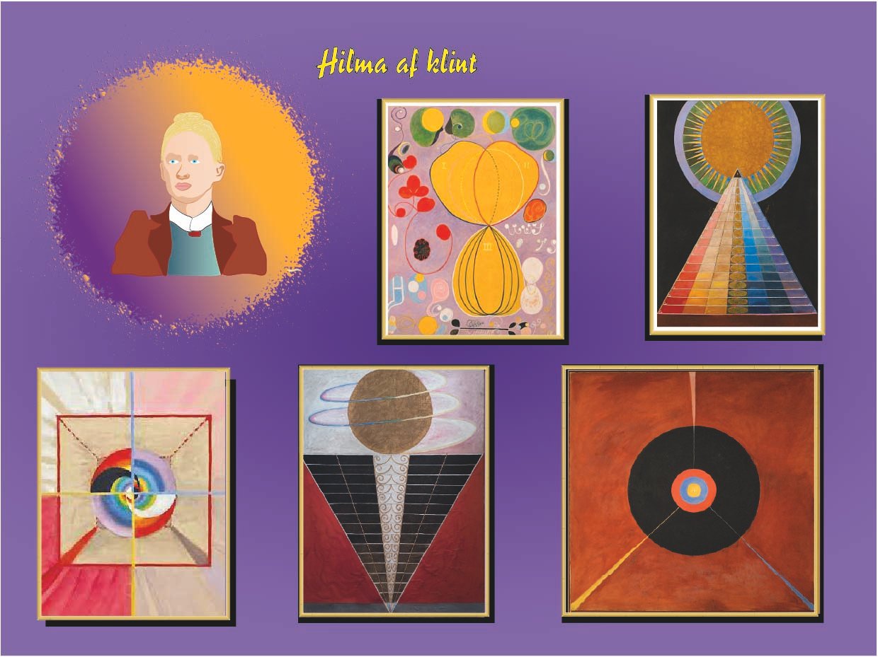 Retrato ilustrado de Hilma af Klint