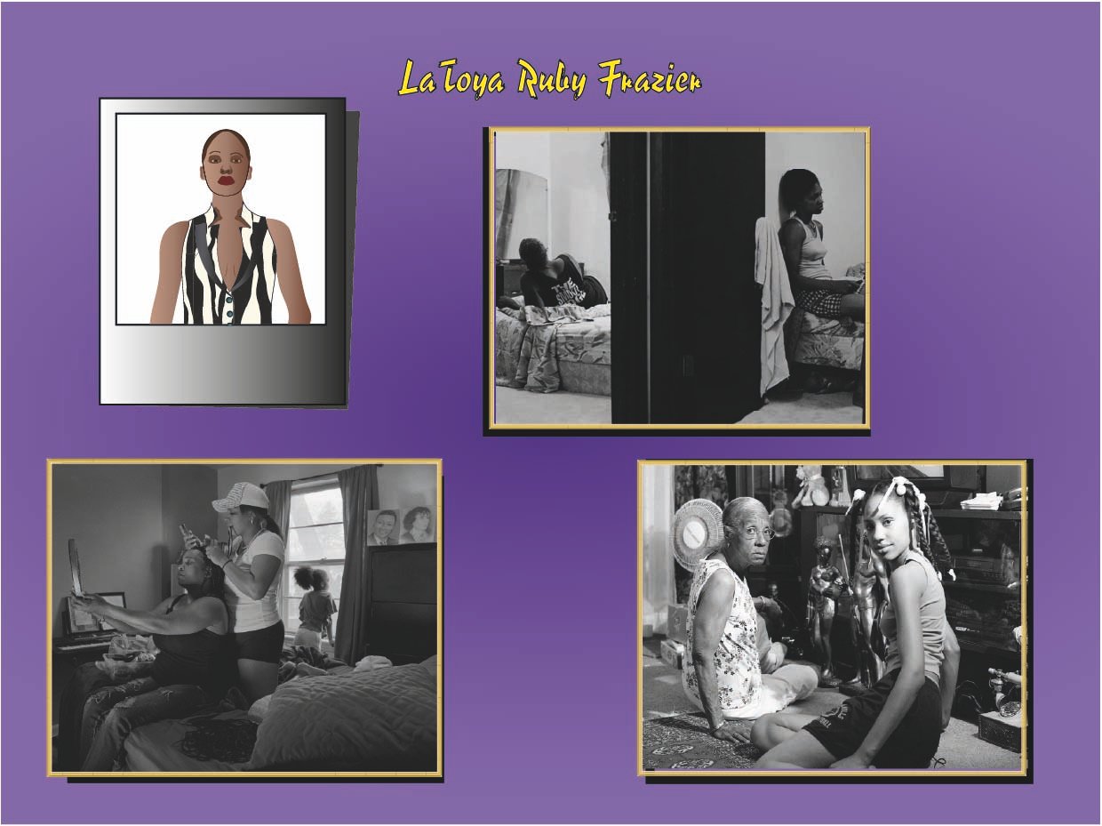 Retrato ilustrado de LaToya Ruby Frazier