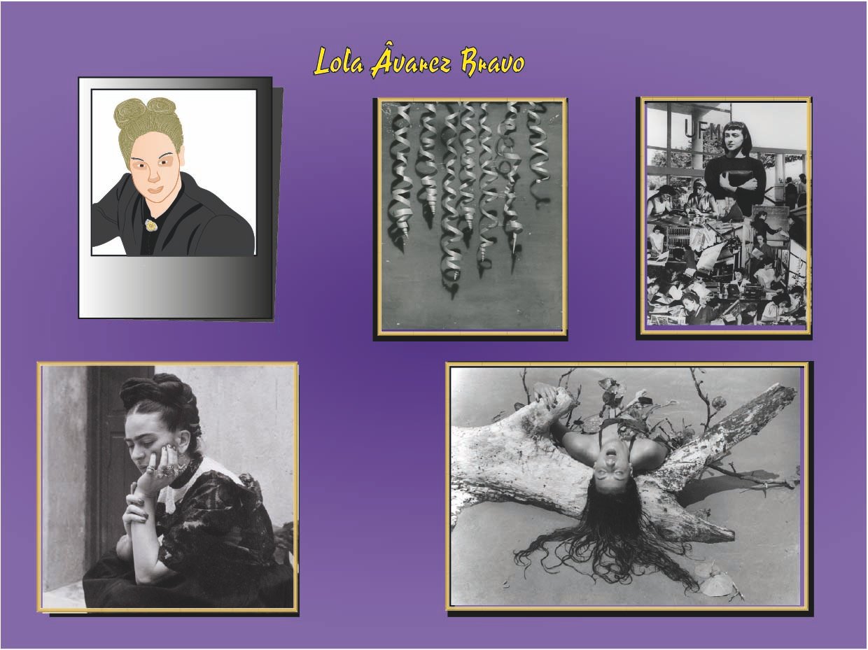 Retrato ilustrado de Lola Álvarez Bravo