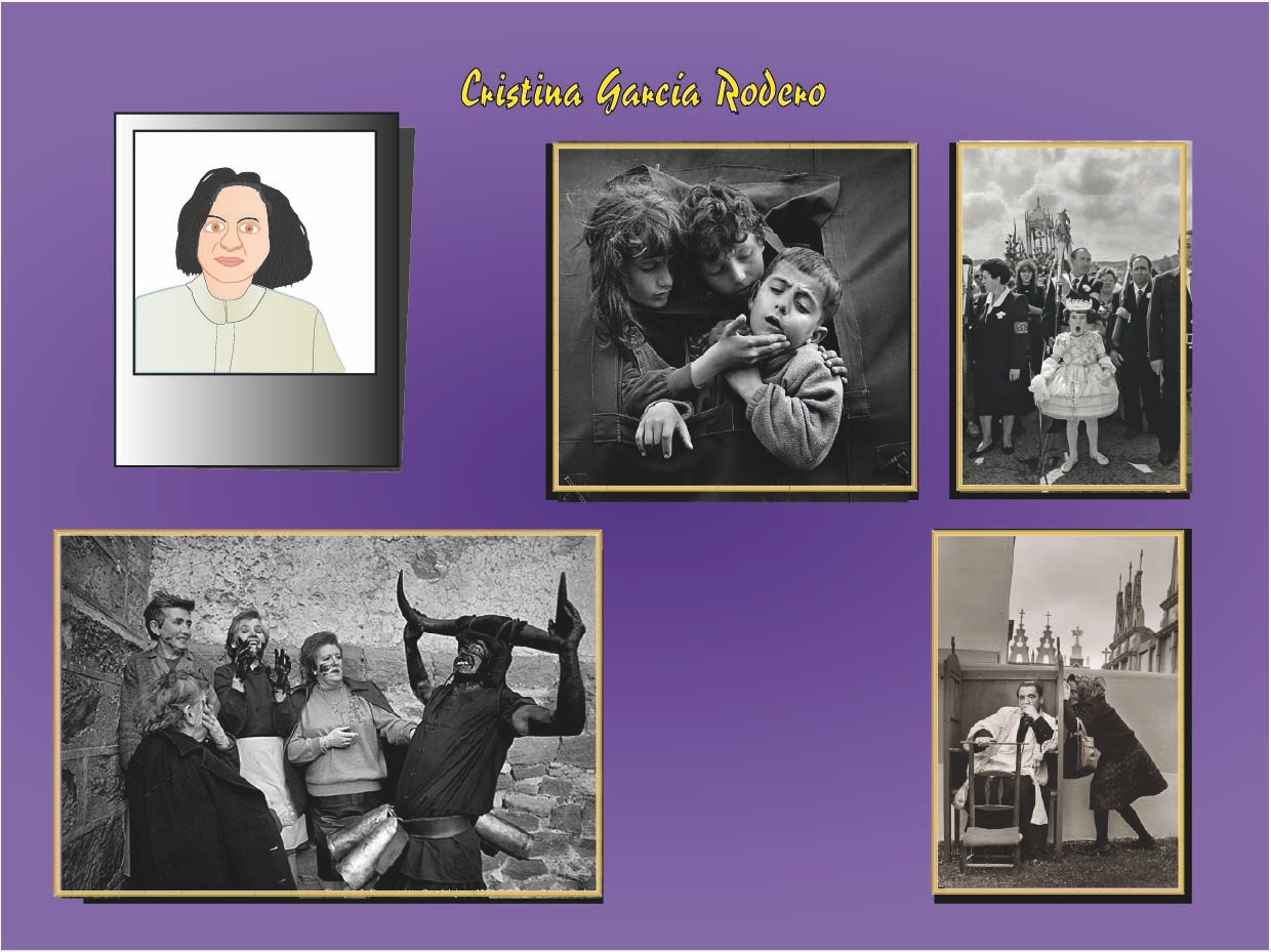 Retrato ilustrado de Cristina García Rodero