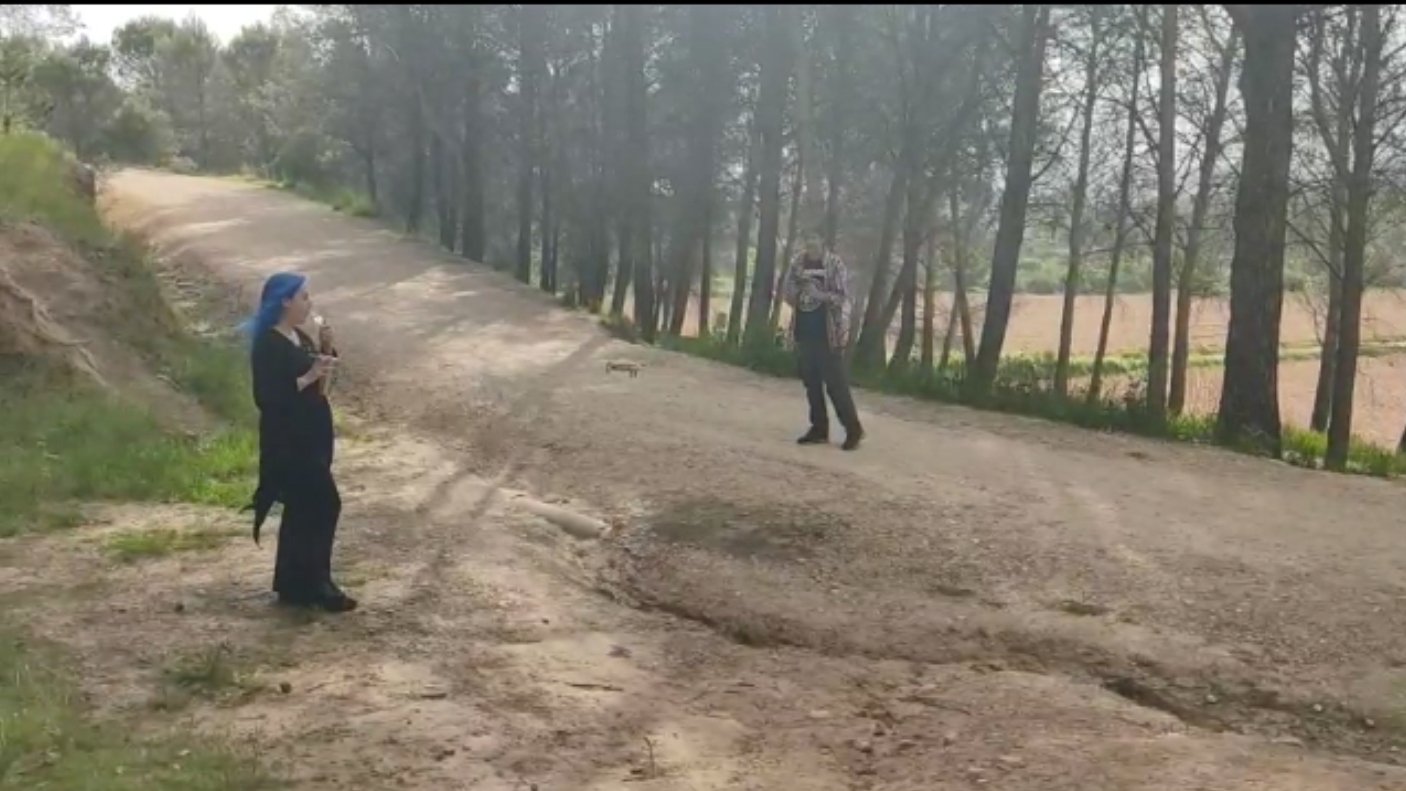 Haciendo las fotos